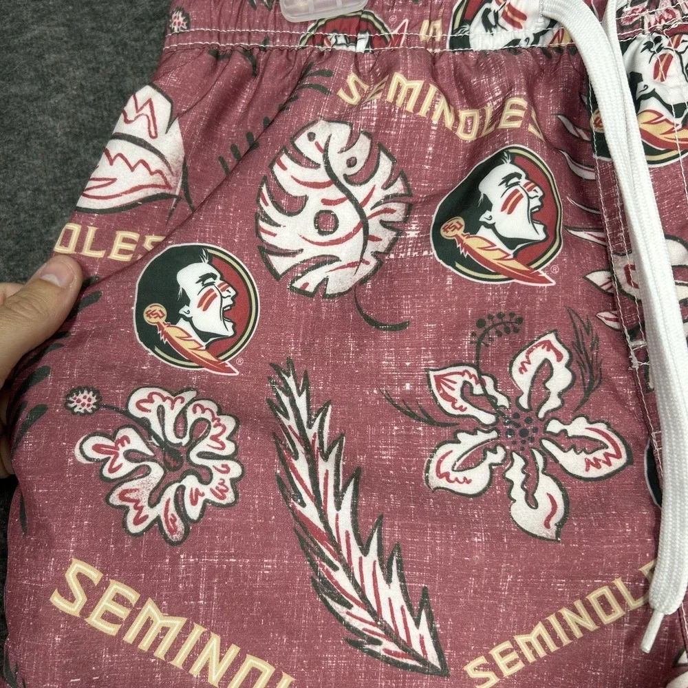Wes and Willy Swim Trunks Men M Florida State‎ University FSU Lined Shorts